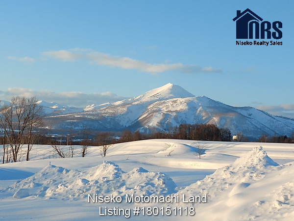 View to Niseko Annupuri. Niseko ski mountain from property