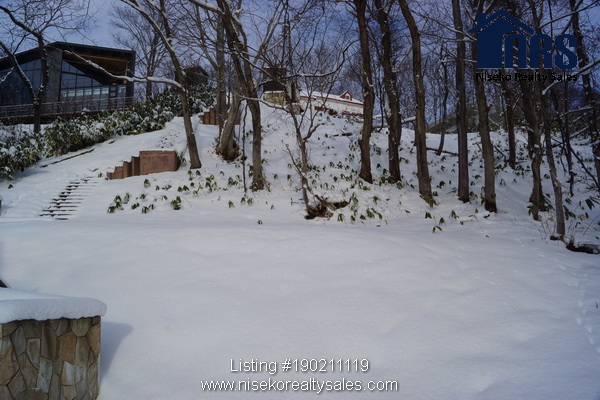 Looking directly north upwards into the main block from Escarpment development vehicle turnaround.