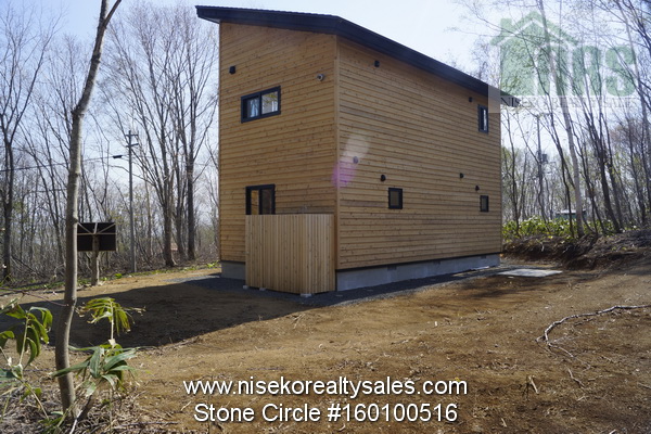 Looking south across block from rear northern corner.