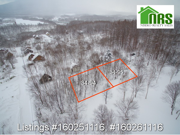 Looking across blocks to the base of Mt Yotei